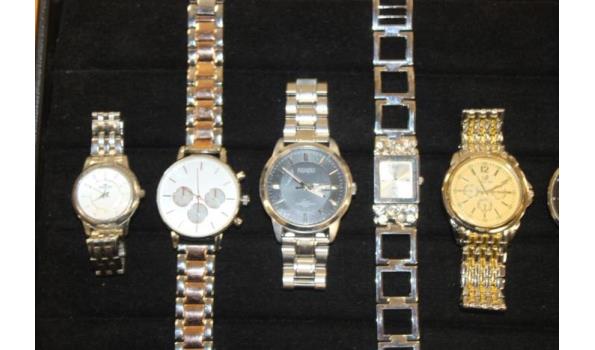 8 diverse horloges w.o. RIVADO, BOSS, TOMMY HILFINGER, DW enz